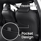 HKZ Customized Special seat Cover for Toyota Corolla (Black with Red Trim, 2020-2022 Corolla XSE) - Image 4