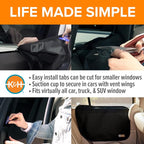 K&H Pet Products Car Door Protector for Dogs, Waterproof Interior Pet Car Door Protector from Dog Scratching, Stay Put Cover Design, Fits Most Vehicles, Washable - 27 x 19in Black 2 Count (Pack of 6) - Image 4