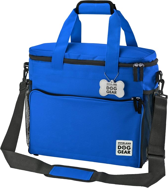 Mobile Dog Gear Week Away Airline Approved Dog Travel Bag (15"x7"x14", Blue) - Includes 2 Pet Food Storage Containers + 2 Collapsible Dog Water Bowls - Image 3