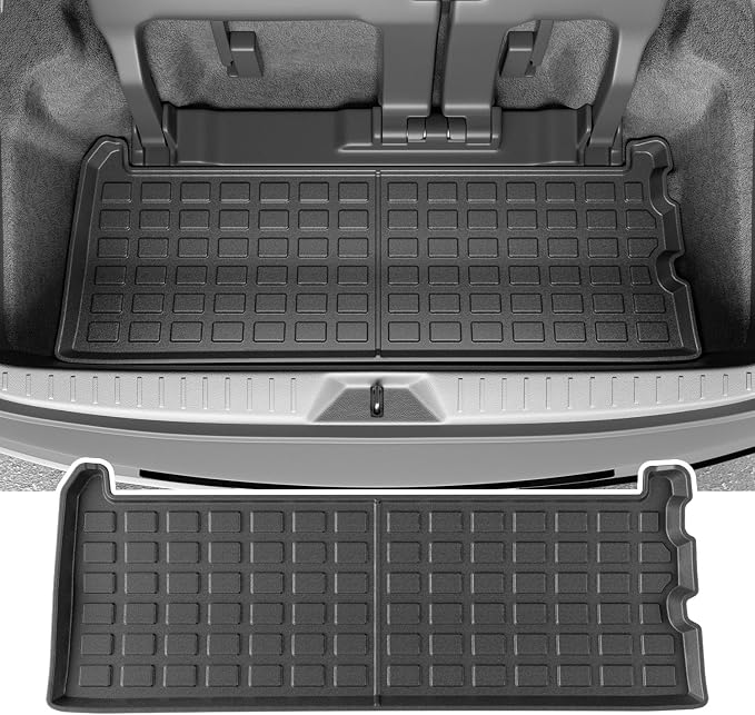 powoq Trunk Mat Compatible with 2021-2026 Toyota Sienna 3rd Row Cargo Liner TPE Rear Trunk Liner Mat Replacement for 2021 2022 2023 2024 2025 2026 Toyota Sienna Accessories by powoq