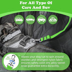 BWOGUE 2 Pack Dog Seat Belt for Car, Green Headrest Restraint Safety Strap | 18-30 in Adjustable, Headrest Loop, 2 Pack for Dogs and Cats, Nylon Safety Strap, Use with Dog Harness, Zinc Alloy Snap - Image 5