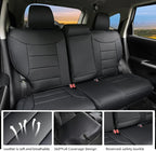 Lolcar CRV Seat Covers Custom Fit for Honda CRV 2015 2016 Full Set Car Seat Cover for SUV, Leather Truck Seat Protectors,Faux Leather (Black) - Image 7