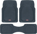Motor Trend FlexTough Floor Mats for Cars, Blue Deep Dish All-Weather Car Mats, Waterproof Trim-to Fit Automotive Floor Mats for Cars Trucks SUV, Universal Floor Liner Car Accessories by MotorTrend