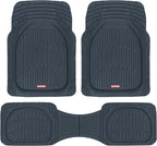 Motor Trend FlexTough Floor Mats for Cars, Blue Deep Dish All-Weather Car Mats, Waterproof Trim-to Fit Automotive Floor Mats for Cars Trucks SUV, Universal Floor Liner Car Accessories by MotorTrend