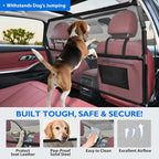 Dog Barrier for SUV, 50" Dog Car Barrier Behind Front Seat, Escape-Proof Back Seat Divider & Cargo Area Gate, Durable Dog Net for Car, Safety Mesh Pet Restraint - Image 2