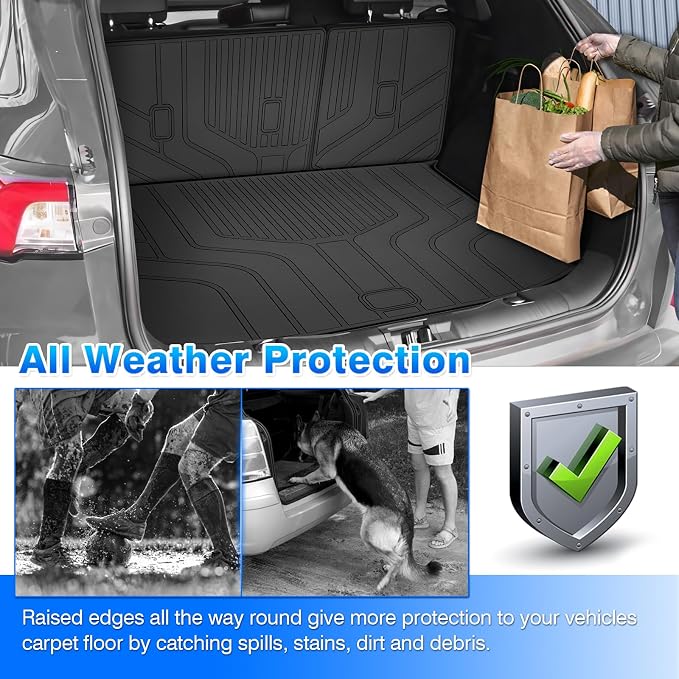 Cartist Cargo Mat Compatible with Ford Edge 2015-2024 Accessories Cargo Liner TPE All Weather Anti-Slip Odorless - Image 8