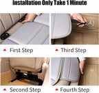 Lofty Aim Car Seat Cushion for Driving, Memory Foam Driver Seat Cushion | Car Seat Cushion for Long Driving, Automotive Seat Cushion for Pain Relief, Car Seat Pillow Fits Most Vehicles, Office, Gray - Image 6