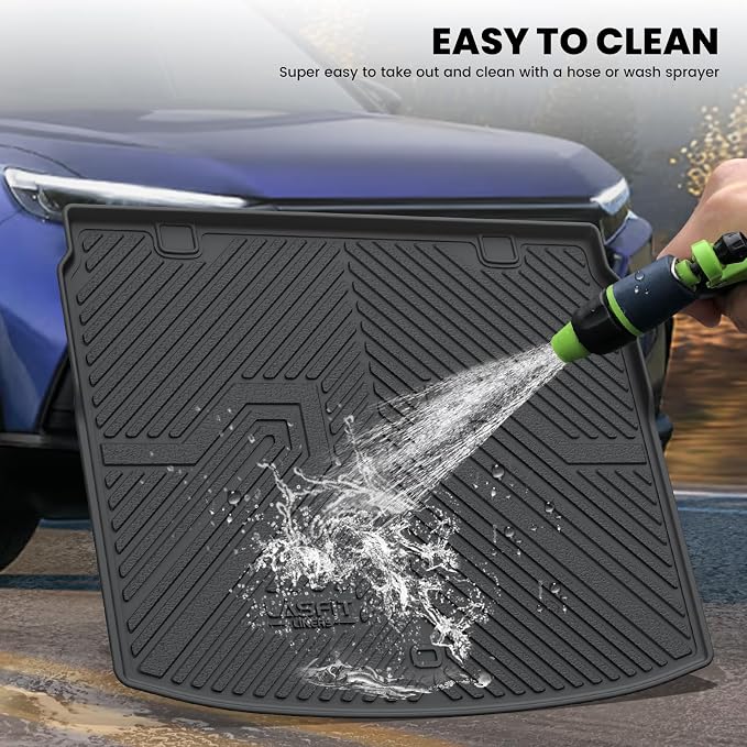 LASFIT Cargo Liner for Honda CR-V 2023-2026 (Gasoline & Hybrid & e:FCEV) | All Weather Custom Fit Anti-Slip Pet Friendly Easy Clean TPE Trunk Mat with Backrest Mat (Upper Position) - Image 7