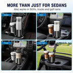 Magnetic Cup Holder Phone Mount for Car, Dual Cup Holder Adjustable Arm | 2-in-1 phone mount & cup expander, cleaner car, no interior damage, no suction, no adhesive, no vent clip, safer no-drop hold - Image 8