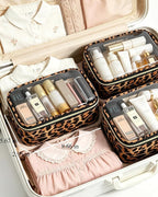 Clear Makeup Bag Set, TSA Approved Clear Toiletry Bag 3 Pack Carry on Travel Packing Organizer Bags Waterproof Clear Makeup Pouch Cosmetic Case with Zipper Car Accessories Essentials for Women - Image 7