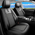Fit Ariya Car Seat Covers for Nissan Ariya 2023 2024 2025 2026-Upgraded Premium Breathable Cooling Ice Silk Leather Seat Covers,All-Weather Breathable Seat Cushion Protector,Full Set,Black by Unknown