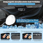 3PCS Car Window Shades Front Windshield Sun Shade Foldable Window Shade Custom Fit for 2013-2023 Che-vrolet Che-vy Trax Car Shades for Front Windows Anti-UV Rays Block Heat - Image 4