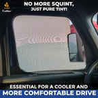 EcoNour Truck 2-Pack Side Window Shade | Stretchable & Breathable Mesh | Privacy Blackout Sunshade for Semi Truck - Kenworth T680 / Peterbilt 589, Peterbilt 579 (XXXL 30" x 48") - Image 2