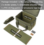 Tactical Camping Storage Bag 18L Tactical Utility Tote Bag Camping Cookware Organizer Trunk Organizer (Army Green) - Image 3