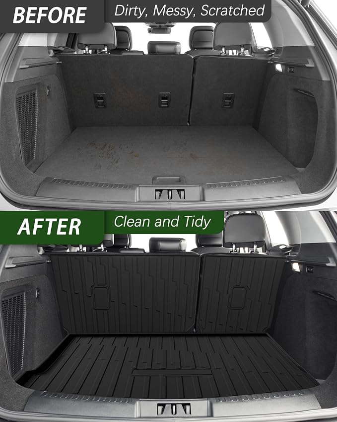 Cargo Liner & Backrest Mat for Lincoln Corsair 2020-2025 Cargo Mat Trunk Mat Back Seat Cover Protector - Image 3