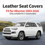 Fit for 4Runner Car Seat Covers Compatible with Toyota 4Runner 2003-2026(Only for 5 Seats Version) - Waterproof Leather Seat Cushions Protector, Airbag Compatible, Full Set (Beige) - Image 4