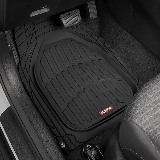Motor Trend (2) Car Seat Covers for Front Seats with (2) Trimmable Car Floor Mats – Universal Fit Auto Accessories for Cars, Trucks, SUVs, Vans – Interior Protection and Vehicle Interior Shield Combo - Image 7