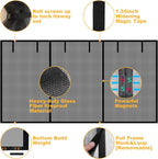 Garage Door Screen for 2 Car Garage, Sunmoxia 16x7Ft Fiberglass Mesh Door Screen with Closure Weighted Bottom, Durable Magnetic Heavy Duty Screen Door Curtain Cover Kit with 6 Strapping Tapes - Image 5