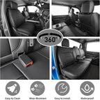 EKR Ram 1500 Seat Covers Custom Fit for (Crew Cab) RAM 1500 Laramie/Limited/Longhorn/Rebel 2019-2026 &Big Horn 2026,Waterproof Black Car Seat Cover for Trucks Full Set-Faux Leather (Black) - Image 5