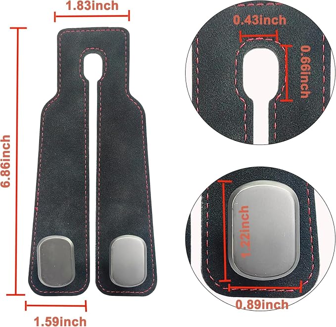 Amelity Car Headrest Hooks, Purse Hook for Car 4 Pack Black | Universal Car Interior Accessories for Women, Available in 2/4 Pack, Storage Hanger Holds Purses, Backpacks, Grocery Bags - Image 2