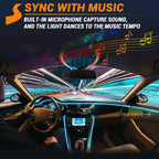 Interior Car LED Strip Lights 400 inches Fiber Optic tubing USB Powered RGB 8 in 1 Car Neon with Wireless APP and Remote Control, Ambient Lighting Kits 16 Million Colors,Sync to Music - Image 4