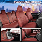 HKZ Customized Special seat Cover for Toyota Corolla (Burgundy, 2020-2022 Corolla XLE) - Image 6