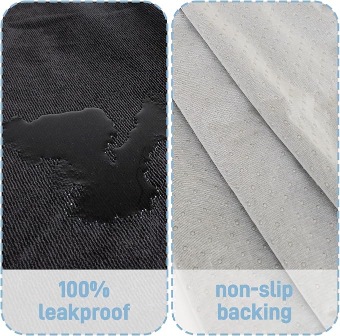 Waterproof Car Seat Cover Towel, Universal Fit Seat Protector for Cars and Small SUVs Anti-Slip Front Seat Protectors for Gym, Pets & Travel, Black, Machine Washable - Image 2