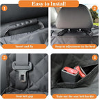 Meolsaek Dog Car Seat Cover Back Seat,Waterproof Nonslip Seat Protector | 600D oxford fabric,55"x45" size fits most cars,trucks,SUVs,Anti-slip,Waterproof,Easy to clean dog seat cover for back seat - Image 6