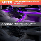 Interior Car LED Strip Lights 400 inches Fiber Optic tubing USB Powered RGB 8 in 1 Car Neon with Wireless APP and Remote Control, Ambient Lighting Kits 16 Million Colors,Sync to Music - Image 7