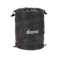 Diono Pop-up Trash Bin, Collapsible Car Trash Can Portable, Small, Leak Proof, Perfect For Keeping Car Clean, Black by Unknown