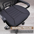 MYFAMIREA 2PCS Car Seat Cushion Pad 1.2" Thick Comfort Seat Protector for Car Driver Seat Office Chair Home Use Memory Foam Seat Cushion with Non Slip Bottom, 20'' x 18.5'', Dark Gray - Image 6