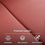 Custom Seat Covers for 2012-2014 Honda CR-V,Premium Faux Leather Car Seat Cover Set,Full Set Waterproof SUV Seat Protector,Armrest Covers Included (Wine Red) - Image 7