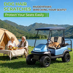 10L0L Golf Cart Seat Covers for Yamaha EZGO Club Car Seat Towel Cushion | Breathable Mesh All-Season Front/Rear Seat Blanket, UV Resistant, Cool Comfort, Machine Washable, Easy On, Great Golf Gift - Image 7