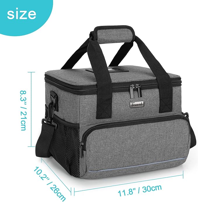 Trunab Insulated Medical Bag with Dividers, Medicine Pouch,Grey | Empty Bag for Custom Setup, Ideal for Home, Travel and Camping - Image 7