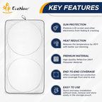 EcoNour Foldable Van Windshield Sun Shade, Reflective Window Cover - Image 8