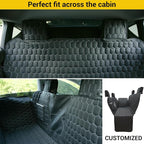 Meginc Dog Seat Covers for Tesla Model Y,Dog Hammock for Tesla with Side Flaps, 100% Waterproof Tesla Model Y Dog Accessories with Mesh Window & Headrest Protector Easy Clean up Pet Car Seat Cover - Image 3