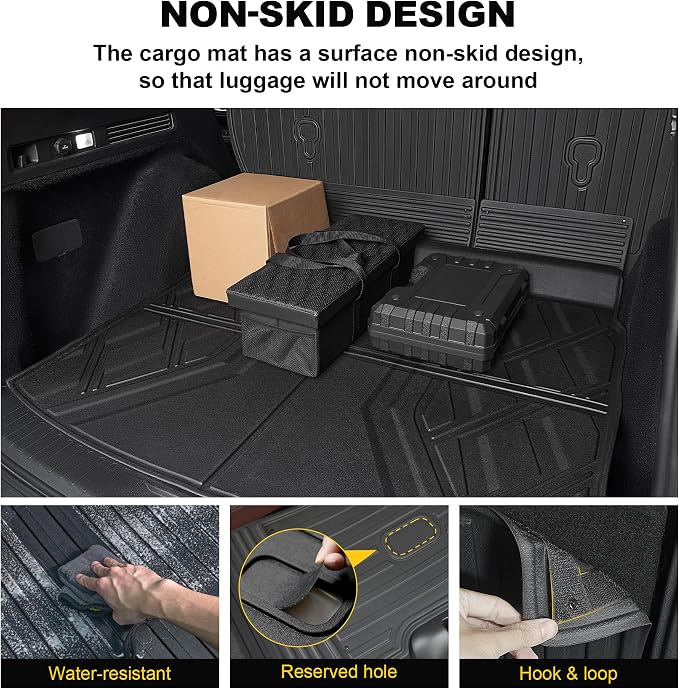 Cargo Liner Fit for Honda CRV 2023-2026 (Gasoline & Hybrid) | TTX LIGHTING Cargo Mat (Upper Deck) with Back Seat Protectors All-Weather TPE CR-V Accessories Backrest Mats - Image 3