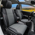 Lolcar Custom Fit CRV Car Seat Covers Full Set for Honda CR-V 2012 2013 2014 CRV LX;EX;EX-L Model - Leather (Black/Gray) by LOLCAR