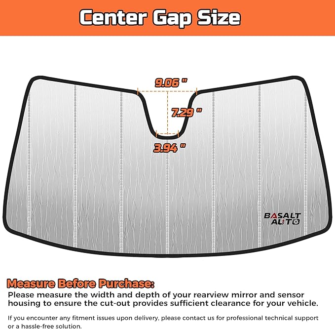 2022-2026 Civic Windshield Sun Shade Compatible with 2022-2026 Honda Civic (NOT FIT Touring) Silver Reflective Foldable Front Sun Visor Sunshade Protector with Storage Bag Keep Interior Cool - Image 3