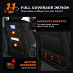 Custom Fit Seat Covers for Toyota 4Runner 2011-2024 5 Seats | Full Set Waterproof Airbag Compatible Car Seats Cover for 4Runner Accessories Black(5 Seats Model Only) - Image 6