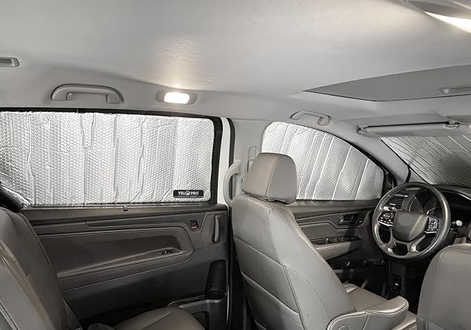 Side Window Rear Seat 2nd Row Sunshade Custom Fit for 2018 2019 2020 2021 2022 2023 2024 2025 2026 Honda Odyssey Minivan, UV Reflector Sun Protection Accessories (Set of 2) - Image 5