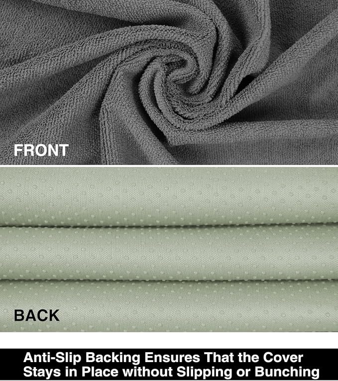 VSHIELD Waterproof Towel Car Seat Cover, Sweatproof Non-Slip Seat Protector, Universal Fit for Front Bucket or Rear Bench Seat of Cars, SUVs, Vans, Trucks, Compatible with Airbags and Armrests - Image 3