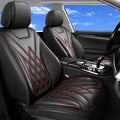 Car Seat Covers for GMC Acadia 2007-2026, Full Set, Redline | Luxury Full Coverage Leather Seat Protectors, Waterproof Breathable, Non-Slip, Easy to Install, Airbag Compatible, All-Season by Unknown