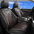 Fit Canyon Car Seat Covers for GMC Canyon 2015-2025 2026 - Luxury Leather, Anti-Slip, All-Weather Seat Cushions, Waterproof & Breathable, Airbag Compatible, Full 5-Seat Set (Redline) by Unknown