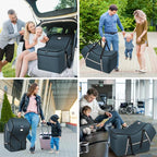 Infant Car Seat Travel Bag for Airplane Compatible with All Nuna Pipa Car Seat and Base,Chicco KeyFit 30 and Base, Padded Car Seat Bags for Air Travel,Car Seat Gate Check Bag with Side Pocket, Blue - Image 7