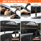 MIDABAO Waterproof Duty Car Roof Top Carrier-Car Cargo Roof Bag Car Roof Top Carrier - Waterproof & Coated Zippers- Includes Anti-Slip Mat- for Cars with or Without Racks (12 Cubic feet) - Image 4