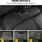 Floor Mats & Cargo Liner for Honda CRV 2023-2026 (Gasoline & Hybrid) | TPE All-Weather Mats, Non Slip & Odorless & Scratch Proof, CR-V Accessories - Image 6