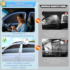 ZATOOTO Car Window Shades for Toyota 4Runner 2017-2024,100% Block Light | 4 Pcs Magnetic Car Window Covers,Privacy Curtains,Side Window Sun Shade for Baby Breastfeeding, Sleeping, Camping - Image 3