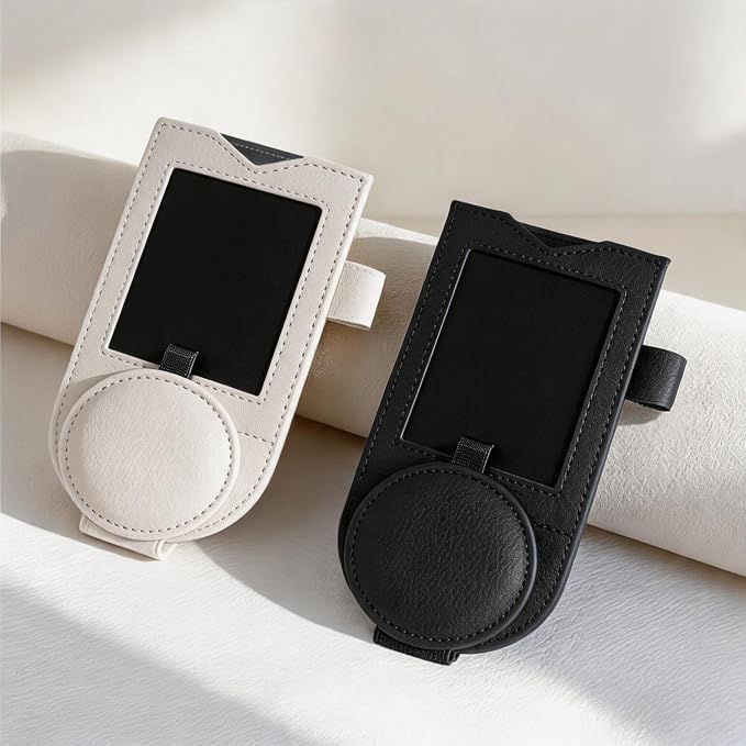 Sunglasses Holder for Car Visor, Magnetic Visor Clip with Photo Display | Universal Car Organizer for Sunglasses, Secure One-Hand Access Visor Sunglass Holder for Cars Trucks SUVs, 1 Pack White - Image 9