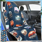 Lonfliness 1PCS Car Seat Cover Towel Non Slip Front Seat Car Seat Towel Athletic Running Towel Washable Seat Cover for Gym Workout Sweat Outdoor Sport Beach Hiking Yoga (National Park) - Image 4